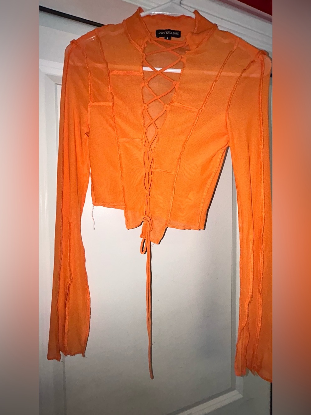 Current Mood Mesh Corset Top Size Small NWT